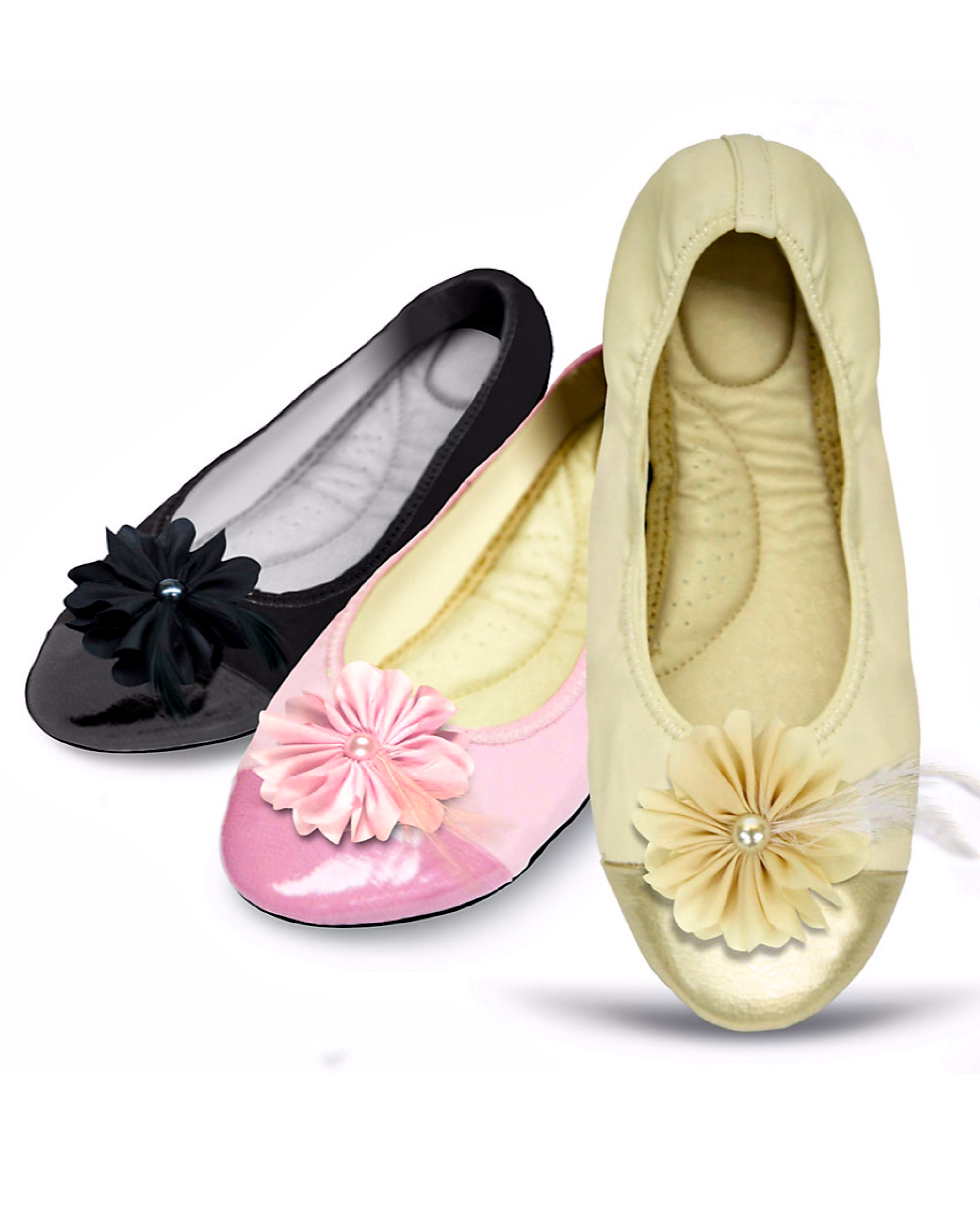 Charmante Eleganz Ballerinas - Komfort & Stil mit doppeltem Dekor-Akzent Charmante Eleganz Ballerinas - Komfort & Stil mit doppeltem Dekor-Akzent