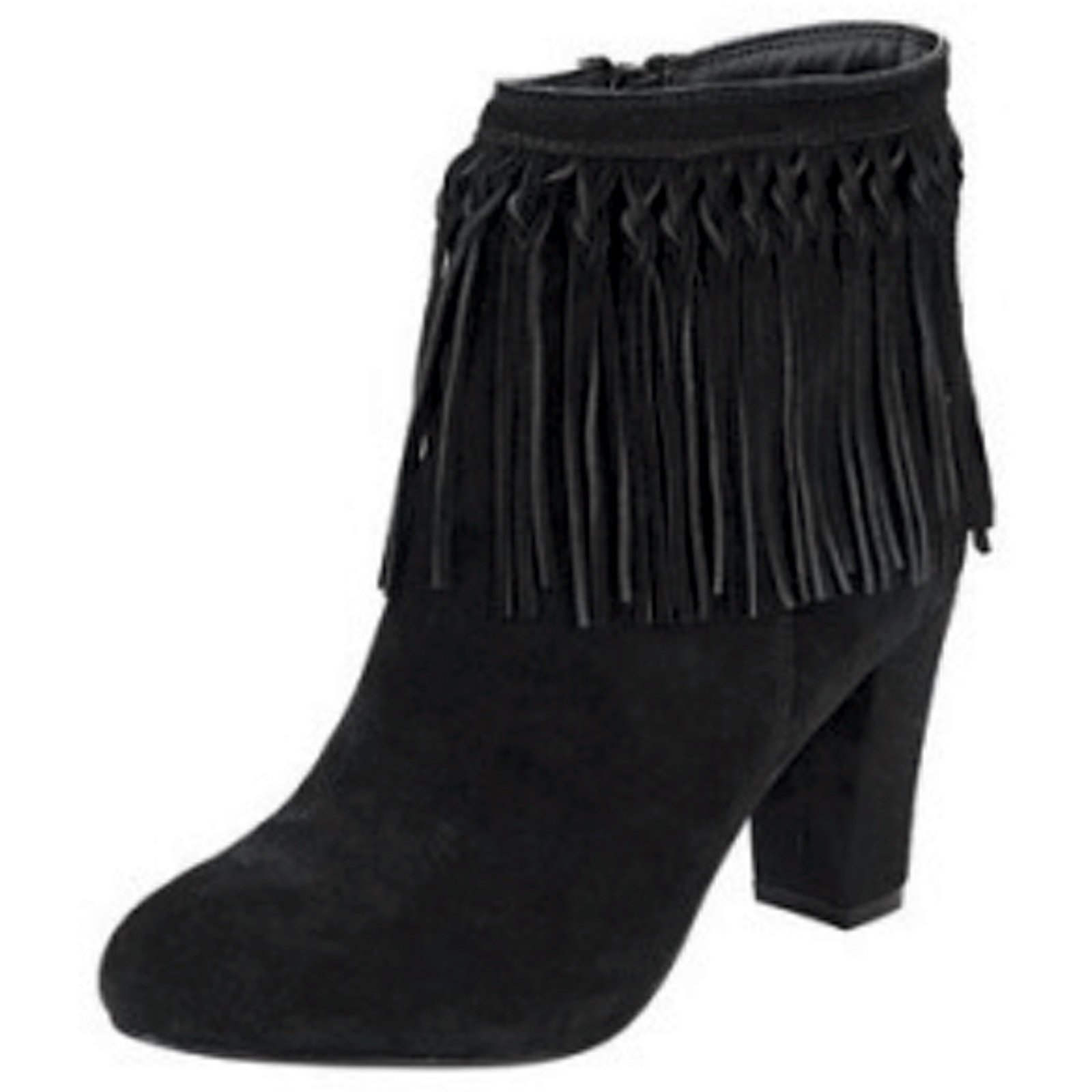 Heine Stiefelette aus Veloursleder in Schwarz