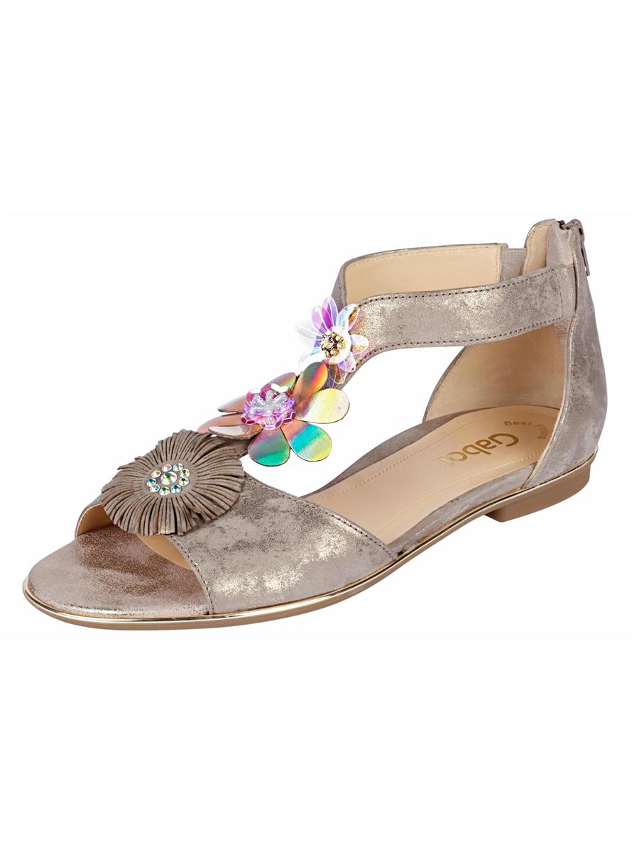 Gabor Sandalette mit Blütenapplikationen GR . 35