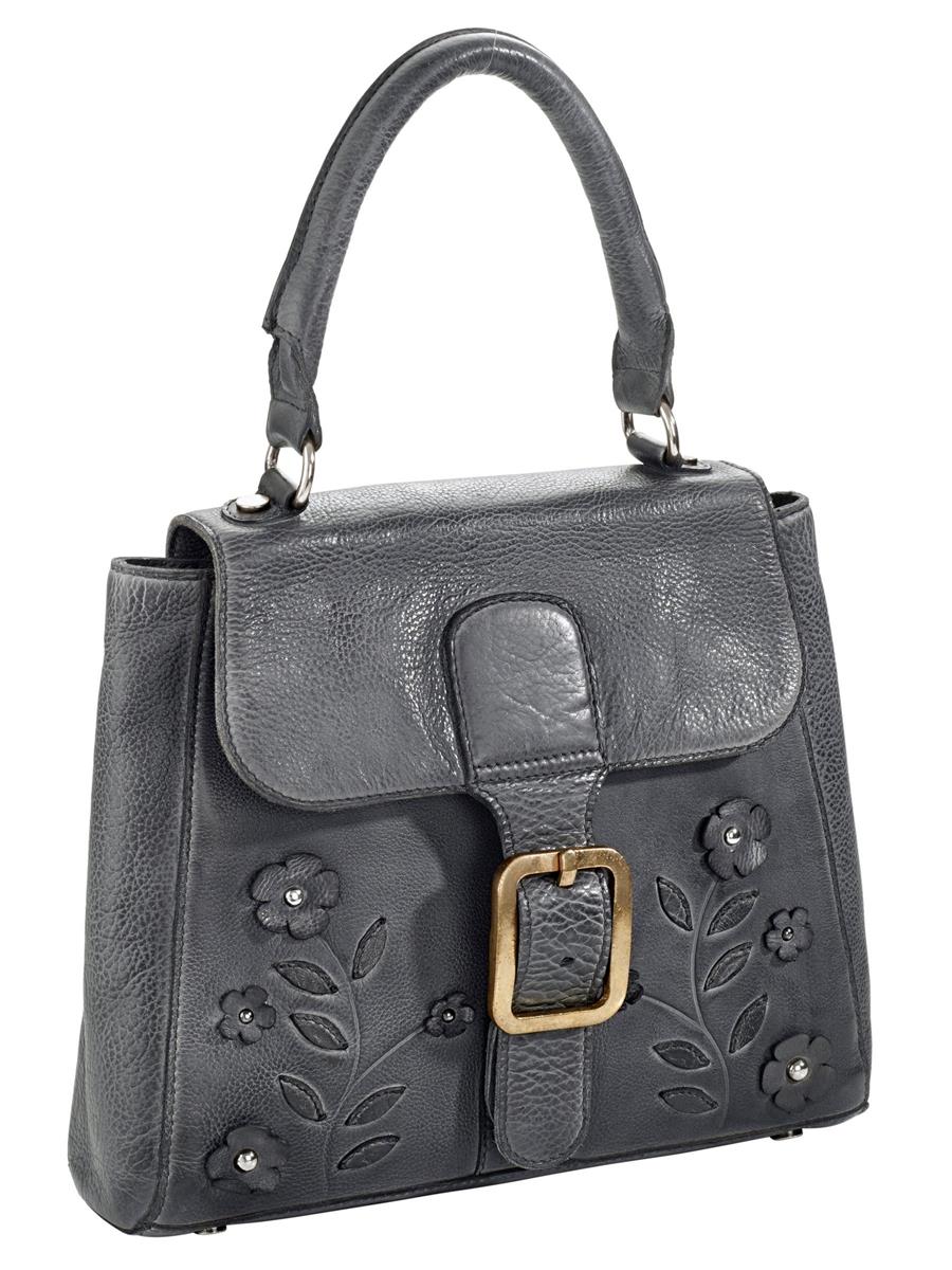 Frankie's Heritage Tasche mit Blumen besetzt